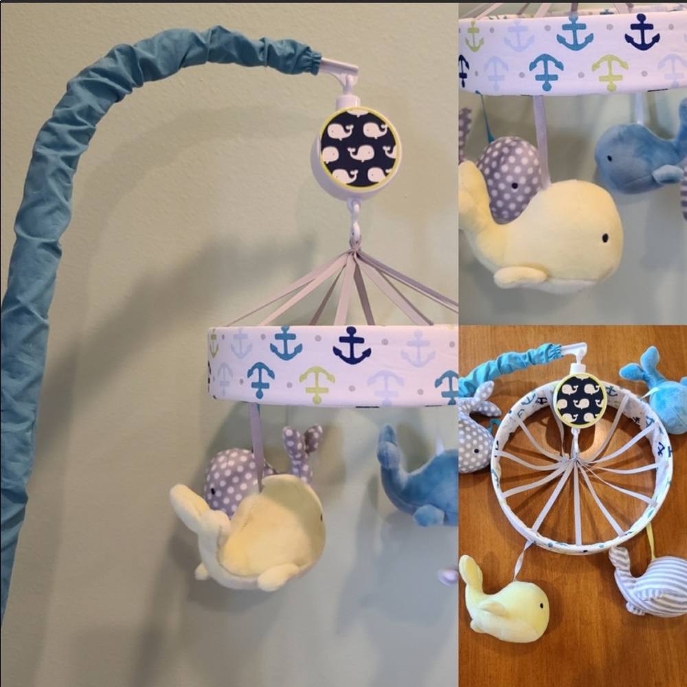 Whale baby mobile 🐳